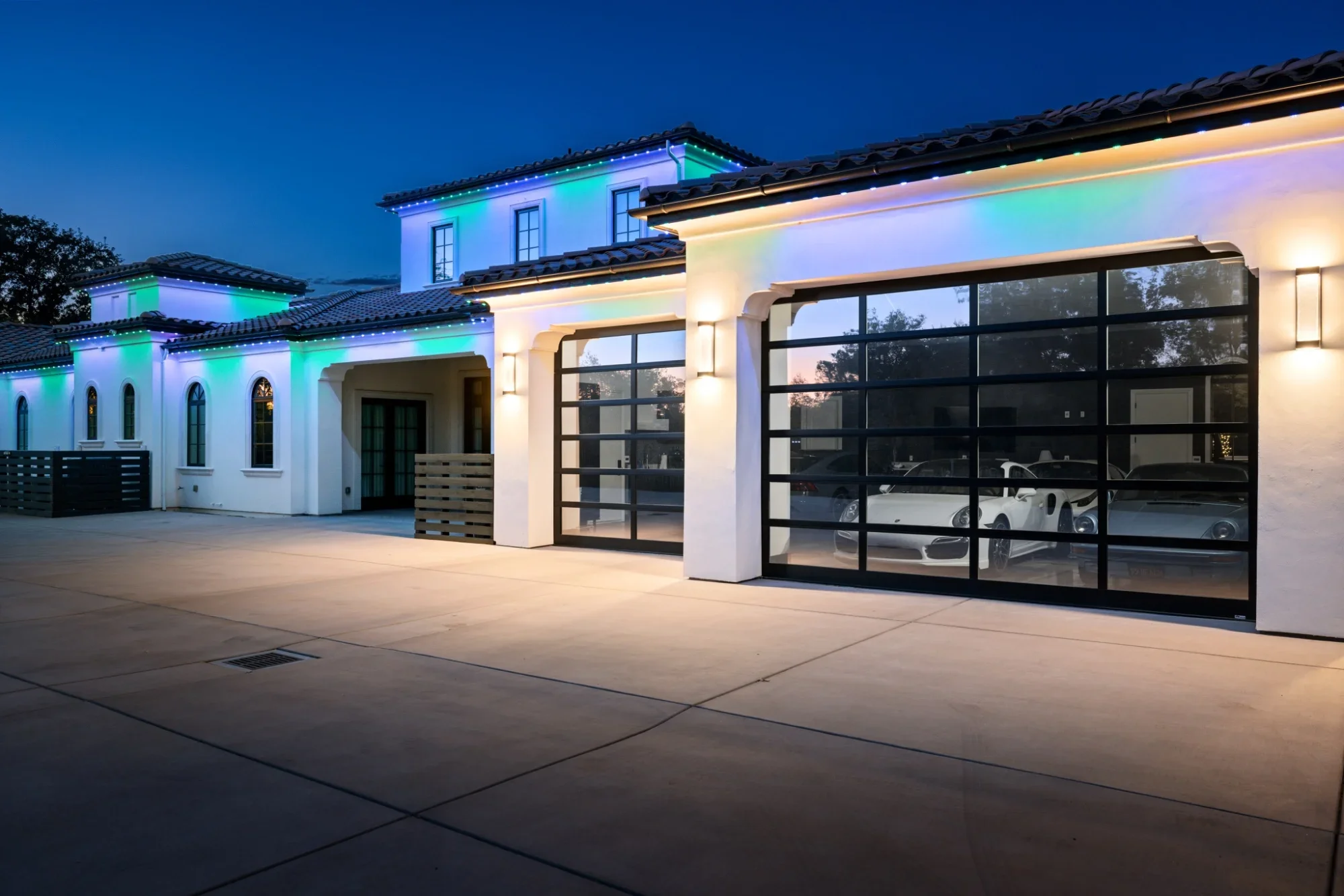 permanent light installations in orangevale by santas lights in sacremento
