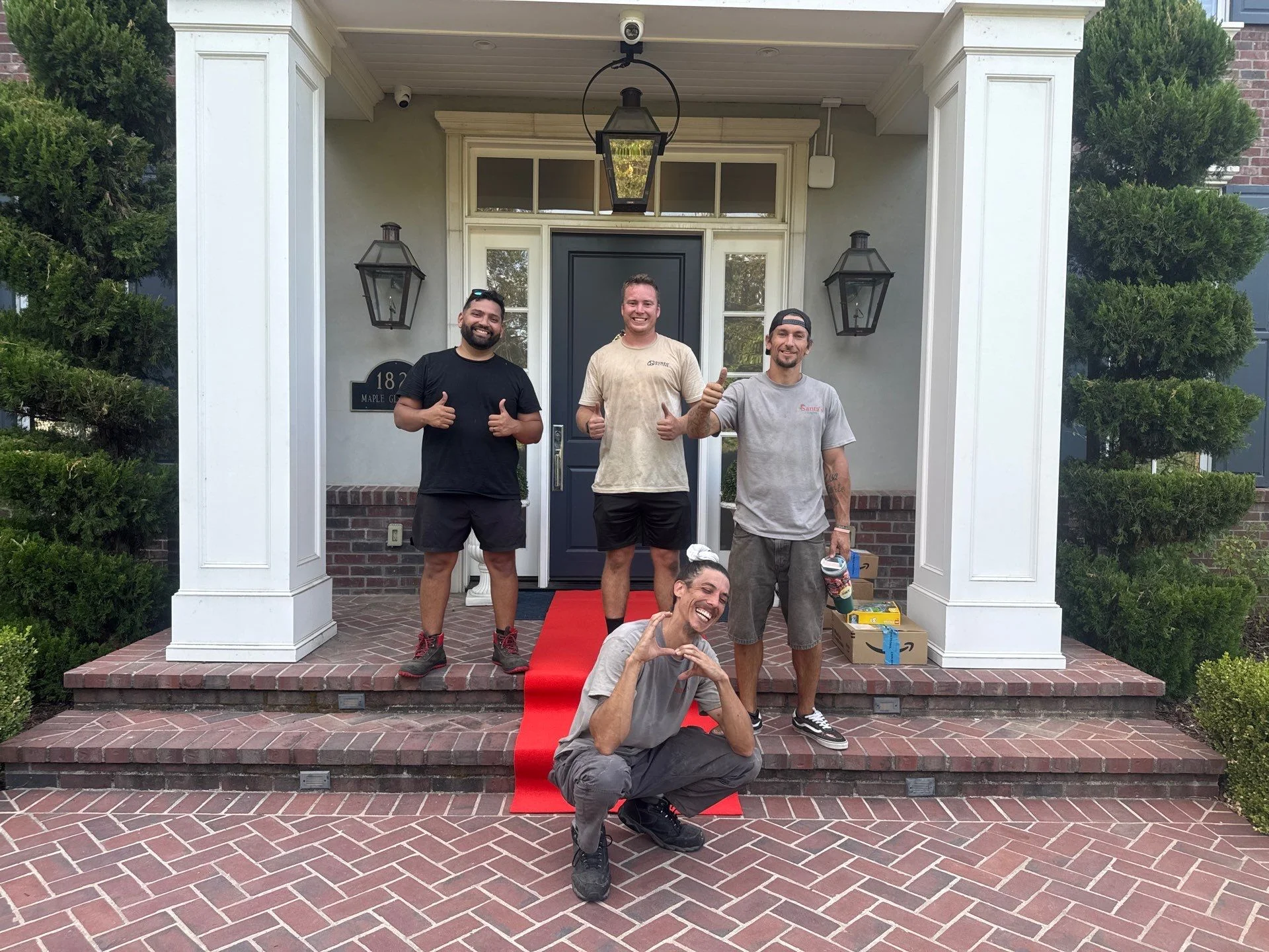 permanent lights install by santas lights team in sacramento
